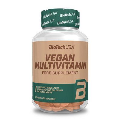 Комплекс вітімінів Biotech Vegan Multivitamin 60 таблеток 110049 фото