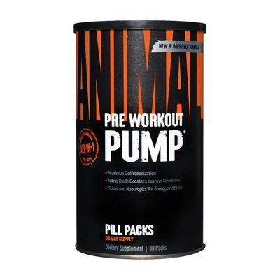 Предтренировочный комплекс Universal Animal Pump 30 packs 110386 фото
