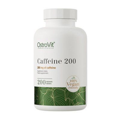 Кофеин OstroVit Caffeine 200mg  200 tabs 110390 фото