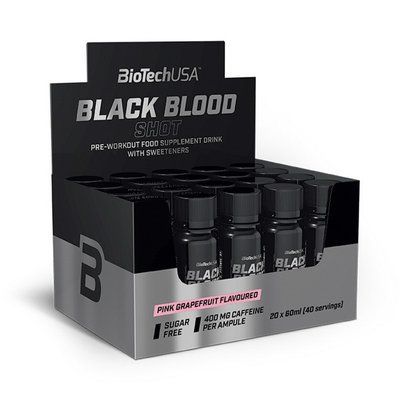 Предтренировочный комплекс BioTech Black Blood Shot (60 ml) Лимонад 110369-1 фото