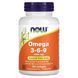 NOW Foods, Omega 3-6-9, 1,000 mg, 100 Softgel 110006 фото 1