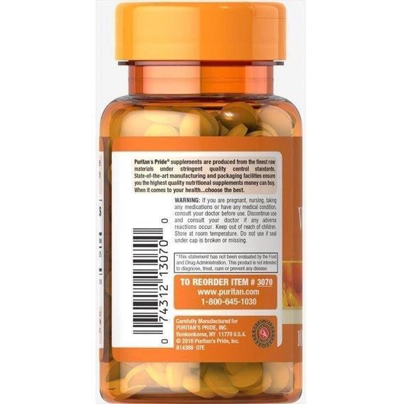 Вітамін K Puritan's Pride Vitamin K 100 mcg 100 Tabs 110040 фото