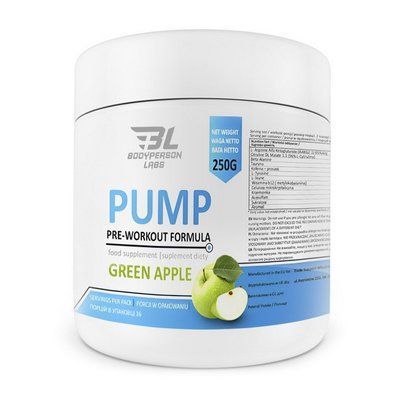 Передтренувальний комплекс Bodyperson Labs Pump Pre-Workout Formula 250 g Тропічний 110371 фото