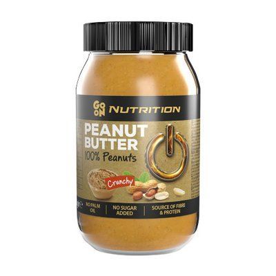 Арахісова паста GO ON Nutrition Peanut butter crunchy 100% 900 г 110426 фото