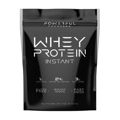 Сывороточный протеин Powerful Progress 100% Whey Protein Instant, 1000 g, Банан 110179 фото