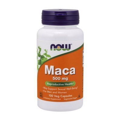 Мака Перуанська Now Foods Maca 500 мг 100 гелевих капсул  110142 фото