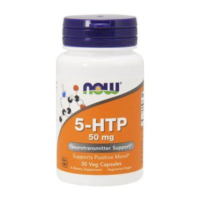 NOW Foods 5-HTP 50 mg Veg Capsules 30 caps  110129 фото