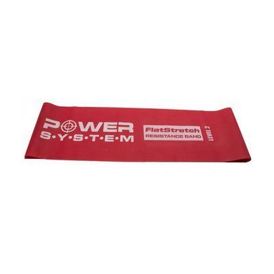 Плоская растяжная лента Power System Level 2 красного цвета 110540 фото