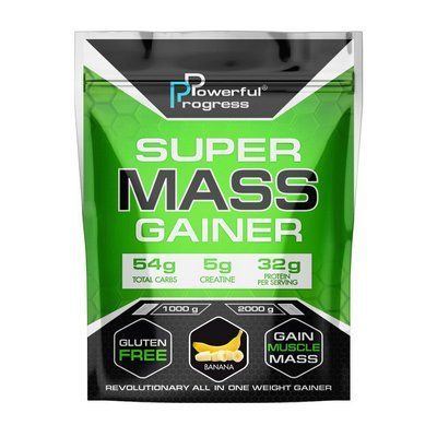 Гейнер Powerful Progress Super Mass Gainer 1000 g Банан 110209 фото