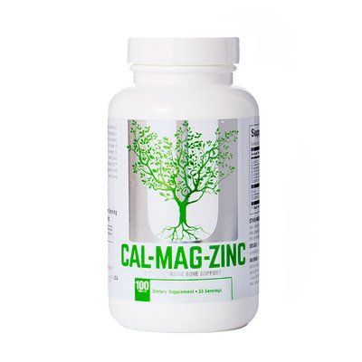 Мінерали Universal Nutrition Naturals Calcium Zinc Magnesium, 100 таблеток 110094 фото